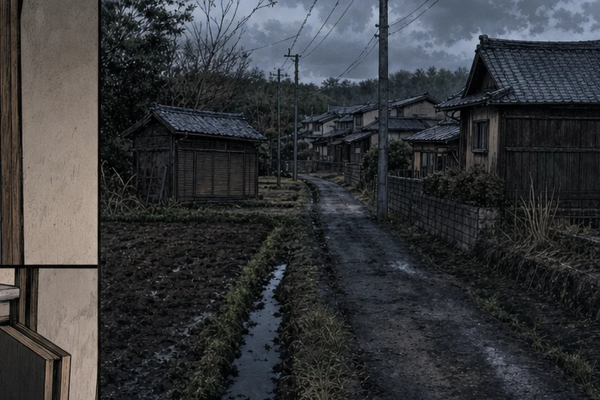 雨の降らない夜に:最寄り駅からは畑のなかの一本道を二十分ほど歩いた