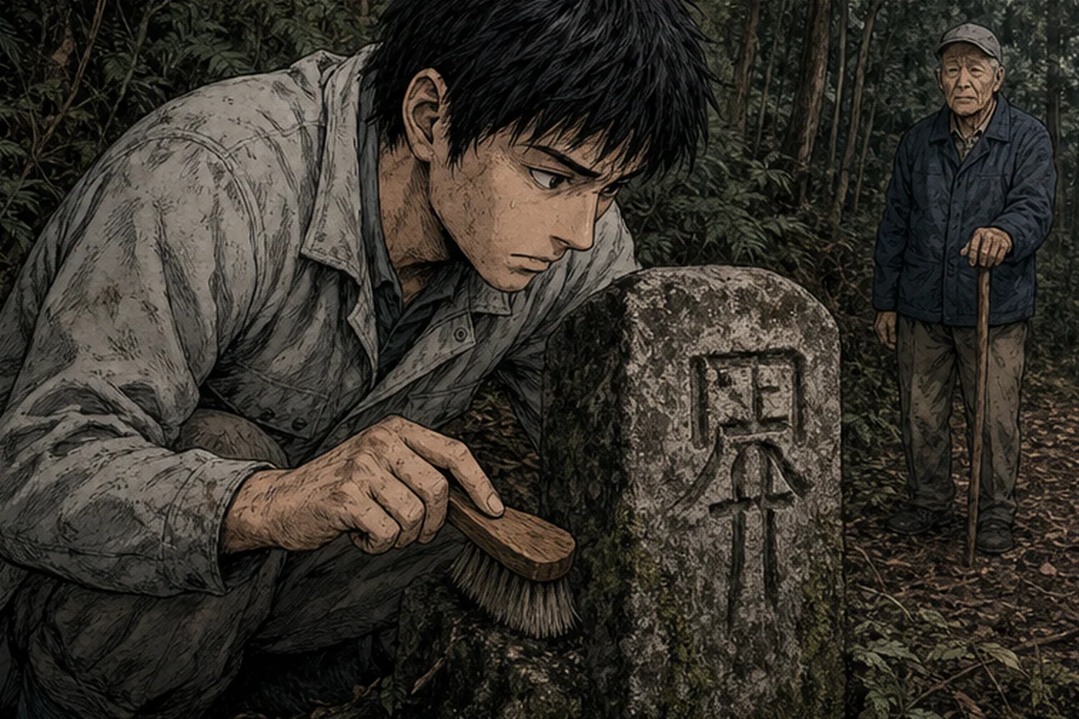 境界杭:三ミリから五ミリずつ、日をまたぐたびに距離が育っていく