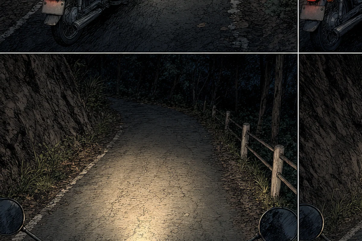 折り返せない道 第1話 前を行く者:思いながらも、舗装がある以上はどこかに出られる、という根拠のない確信があった