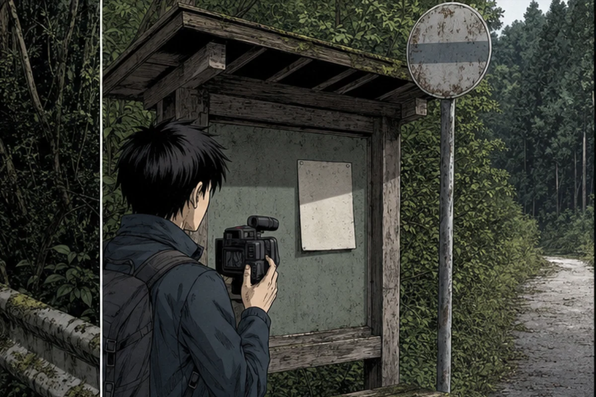 折り返せない道　第4話　裏手の足音：写真を何度も開いては閉じた
