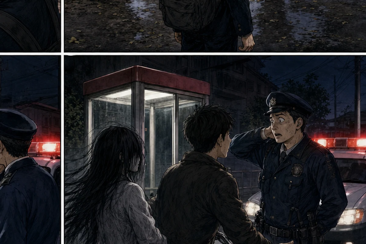 【心霊体験談】第17話 電話ボックス:が、都内のなんの変哲もない電話ボックスだ 周りは住宅街で怖さもへったくれもない 特におかしいことは何もないのでがっかりして 戻ろうと思い、バイクのエンジンをかける 環七を走っている時、環七と甲州街道手前 代田