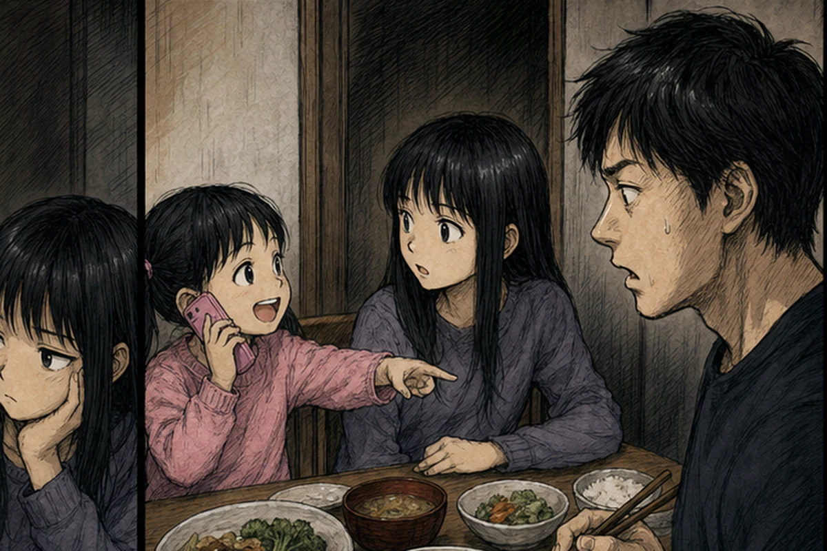 【心霊体験談】第18話 スマホ:次女も当然欲しがるがまだ小学1年生だ 仕方ないのでおもちゃのスマホを買ってあげたんだ 次女は大喜びで繋がらないおもちゃで長女と僕に電話をかける 僕も次女に乗って電話ごっこを楽しんでいた ある日突然おかしな事が