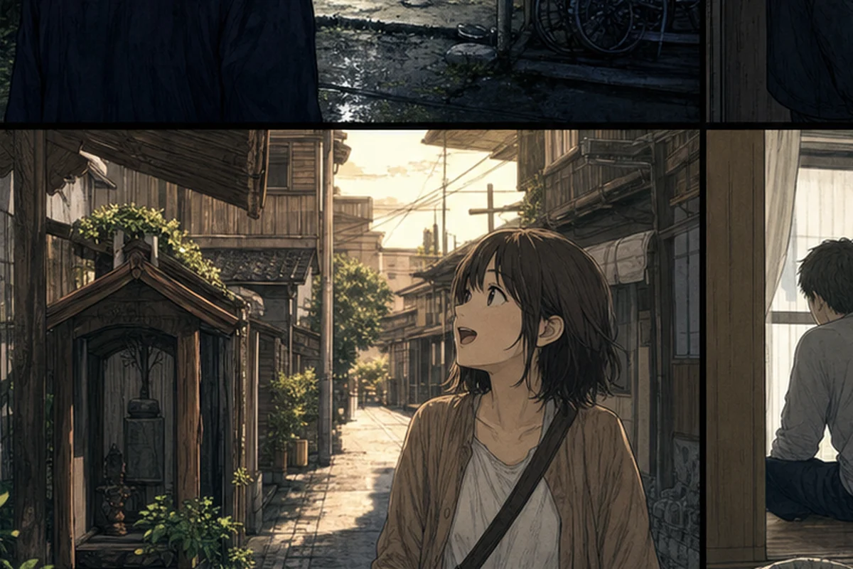 【心霊体験談】第8話 ただいま:観光客が入らない細い道のこと、特定の時間だけ光の角度が変わって別の場所みたいに見える辻のこと、地元の人間しか知らない小さな祠のこと