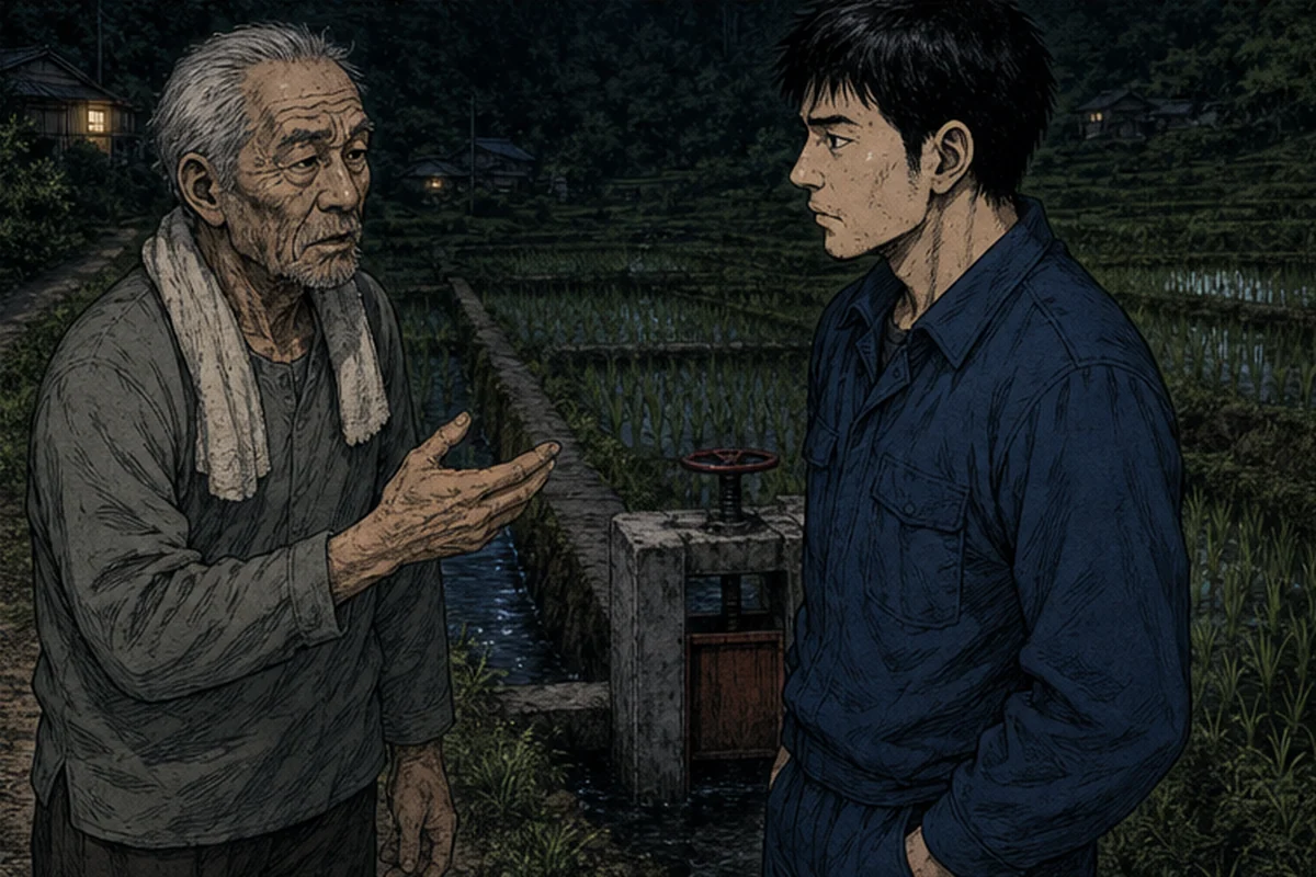 水門:首を振ったあと、妙な間があったそうだ