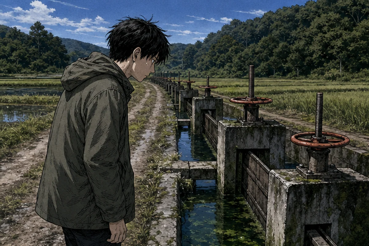 水門:消える間際に一度だけ間隔が乱れた